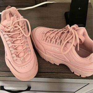 Fila Womens Disruptor 2 Pink Sneaker Shoe pre owned